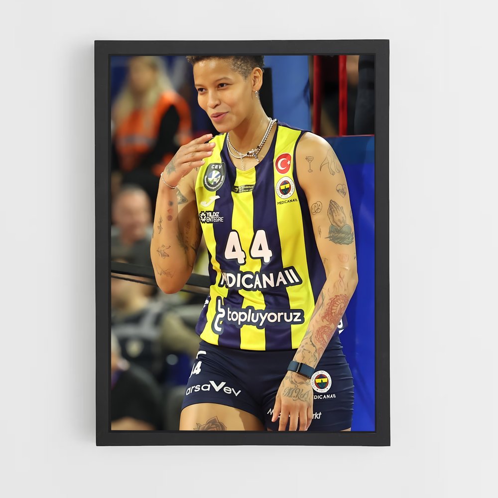 Poster Melissa vargas dunk – affiche Volleyball (vue 2)